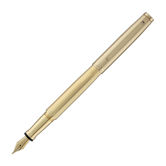 Waldmann Tuscany Fountain Pen in Gold-Plated Sterling Silver Steel Nib