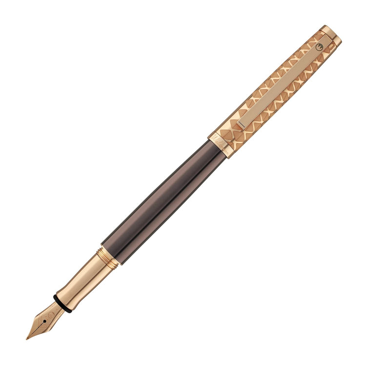 Waldmann Tuscany Fountain Pen in Vela with Rose Gold Steel Nib Fountain Pen