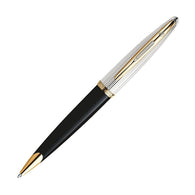 Waterman Carene Ballpoint Pen in Deluxe Black & Silver with Gold Trim