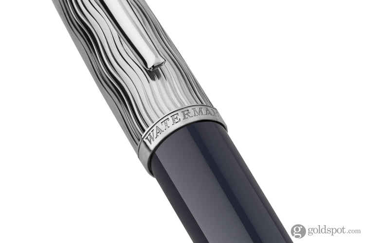Waterman Carene L’Essence du Bleu Fountain Pen in Metal & Blue Lacquer - 18K Gold Fountain Pen