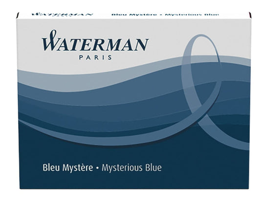 Waterman Ink Cartridges in Mysterious Blue - Pack of 8