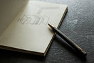 ystudio Brassing Ballpoint Pen in Black Ballpoint Pen